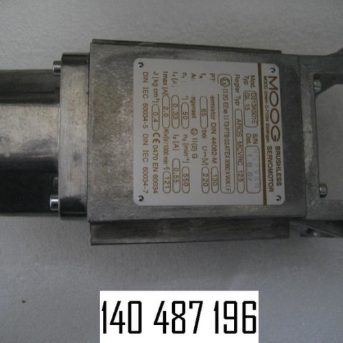 140487196 - MOOG SERVOMOTOR D313K501B/GL15 EEX E II, 600U/MIN